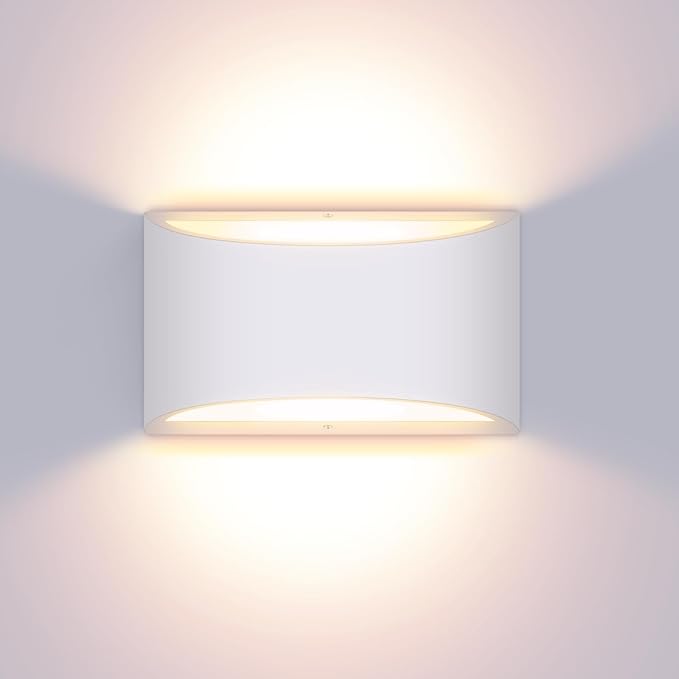 Aluminum Modern LED Wall Sconce Indoor Wall Lights 1 Pack Up and Down Wall Mount Light Fixture for Living Room Bedroom Corridor Hallway Conservatory Warm White 3000K(with G9 Bulbs)