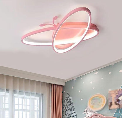 Modern Led Ceiling Light Fixture Kids Bedroom Flush Mount Ceiling Lights Dimmable with Remote Ceiling Lamp Creative Cartoon Chandelier Lighting for Girl Boy Baby Nursery Toys Room