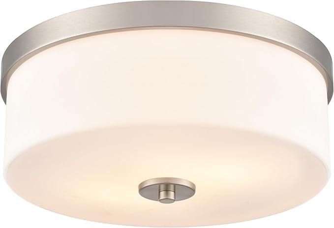 ML Lighting 214102-BN Laphia 13.25" Wide 2-Light Flushmount - Brushed Nickel