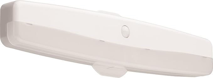 Lithonia Lighting LED Flush Mount Closet Light, 18 Inch Motion Sensor Closet Light Fixture for Bedroom, Bathroom, Storeroom, Pantry or Utility Room, Damp Rated, Hardwired (FMMCL 18 840 PIR M4)