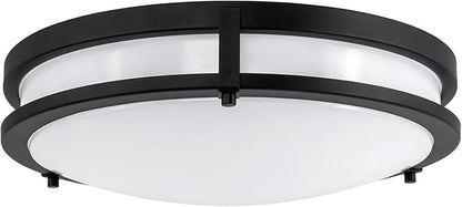 Design House Ripon 14.5 Inch Integrated LED Indoor Ceiling Light, Dimmable, Matte Black – Design House, 578641-BLK
