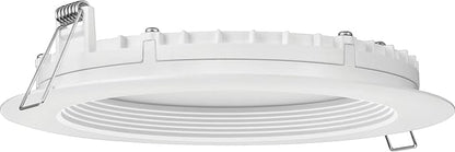 Juno LED Recessed Lights 6 Inch Round Wafer Downlight, 5-in-1 Switchable White Color Temperature, 120 Volts, 6-Inch Regressed Trim, Matte White (WF6 REG SWW5 90CRI MW M6)