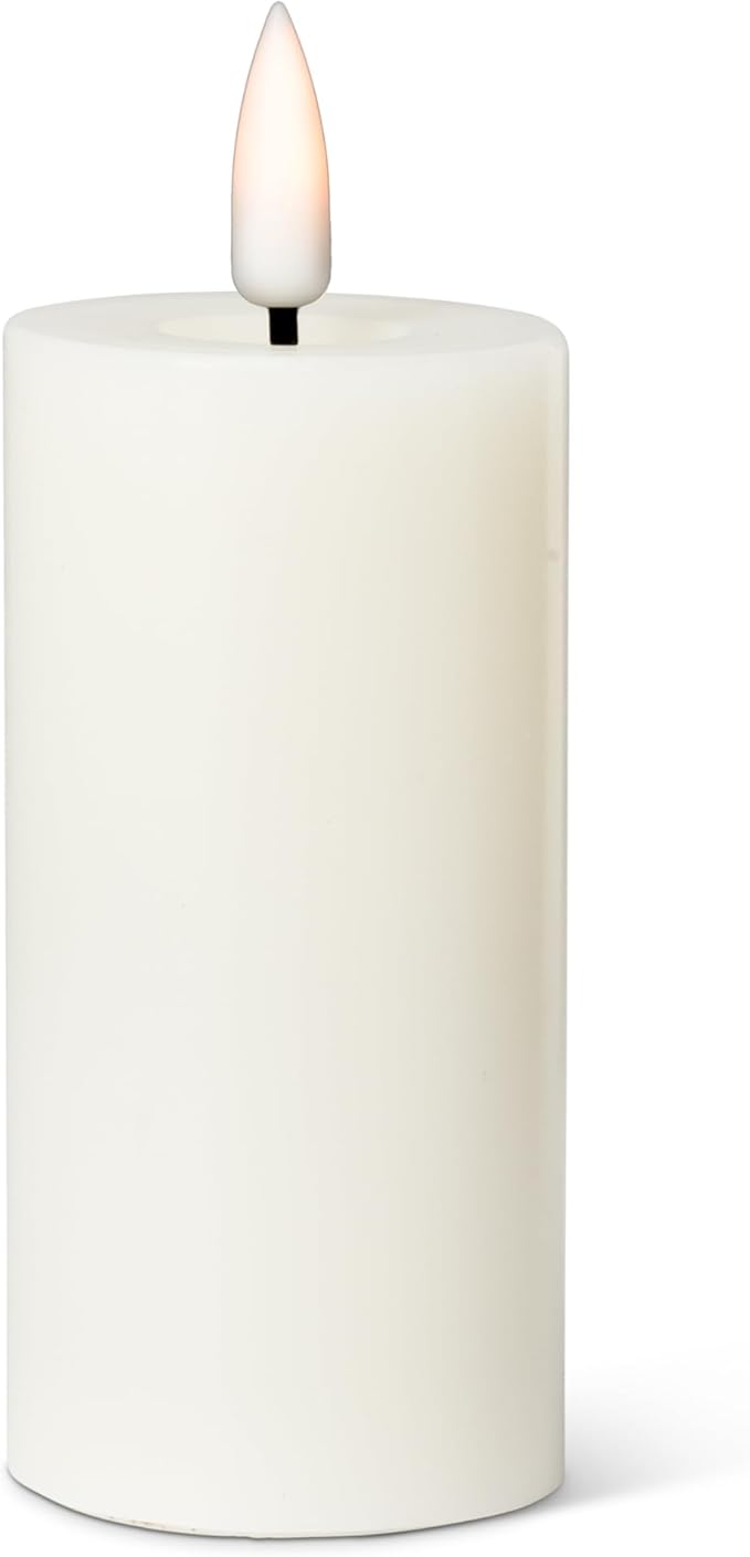 Abbott Collection Wax LED Flameless Pillar Candle - Sand (2x4 H)