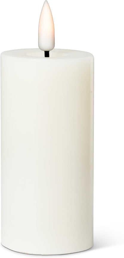 Abbott Collection Wax LED Flameless Pillar Candle - Sand (2x4 H)
