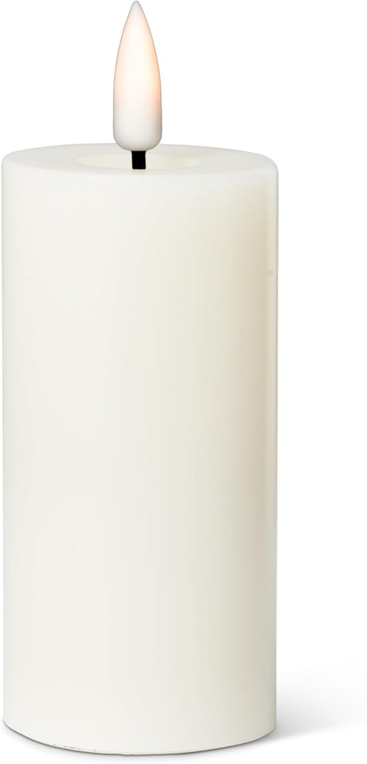 Abbott Collection Wax LED Flameless Pillar Candle - Sand (2x4 H)