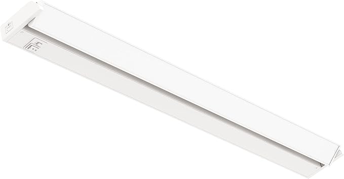 GETINLIGHT 32-inch Swivel LED Under Cabinet Lights, Glass Lens, Selectable White 2700K/4000K/5000K, Dimmable with Wall Dimmers, White Finish, IN-0202-4-WH