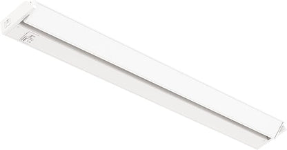 GETINLIGHT 32-inch Swivel LED Under Cabinet Lights, Glass Lens, Selectable White 2700K/4000K/5000K, Dimmable with Wall Dimmers, White Finish, IN-0202-4-WH