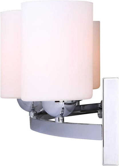Canarm IVL370A04CH-O Ltd Hampton 4 Light Vanity, Chrome with Flat Opal Glass