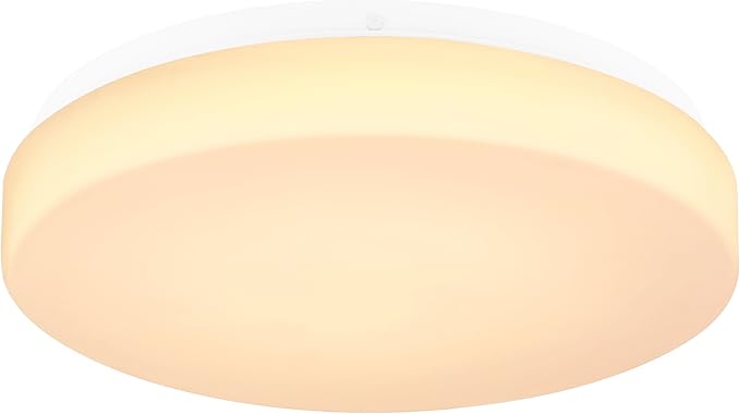 Sylvania 11" Frameless Round LED Ceiling Light, 24W, 5 Color Temperature Selectable (2700/3000 / 3500/4000 / 5000K), Dimmable, 1800 LMS, with Mounting Accessories - 1 Pack (67083)