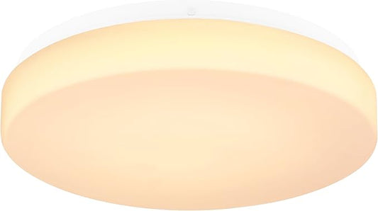 Sylvania 11" Frameless Round LED Ceiling Light, 24W, 5 Color Temperature Selectable (2700/3000 / 3500/4000 / 5000K), Dimmable, 1800 LMS, with Mounting Accessories - 1 Pack (67083)