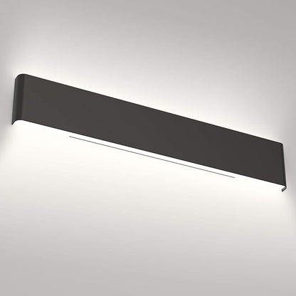Aipsun 32.6 inch Modern Black Vanity Light Fixtures LED Black Bathroom Wall Light Up and Down Bathroom Lighting Fixtures White Light 5000K
