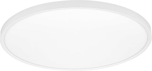 Maxxima 24 in. LED Flush Mount Ceiling Light Fixture - 3300 Lumens, 5 CCT 2700K/3000K/35000K/4000K/5000K, Round Color Selectable Panel Light, Dimmable, Suitable for Bathroom or Shower