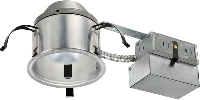 Juno 4" Quick Connect Housing for LED Recessed Lights for Remodel Projects, IC Rated, Air-Loc Sealed LED Recessed Light Housing, Includes Prewired Junction Box for Ceiling Lighting, 6-Pack