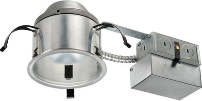 Juno 4" Quick Connect Housing for LED Recessed Lights for Remodel Projects, IC Rated, Air-Loc Sealed LED Recessed Light Housing, Includes Prewired Junction Box for Ceiling Lighting, 6-Pack