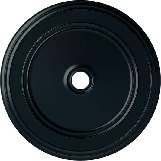 Ekena Millwork CM41CLNSF 41 1/8"OD X 4"ID X 2 1/8"P Classic Ceiling Medallion Fits Canopies Up To 5 1/2", Night Shade