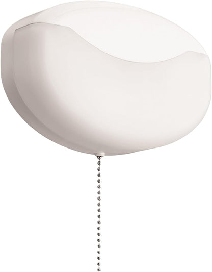 Lithonia Lighting FMMCL 840 S1 M4 4000K LED Flush Mount Closet Light with Pull Chain, White, 7"