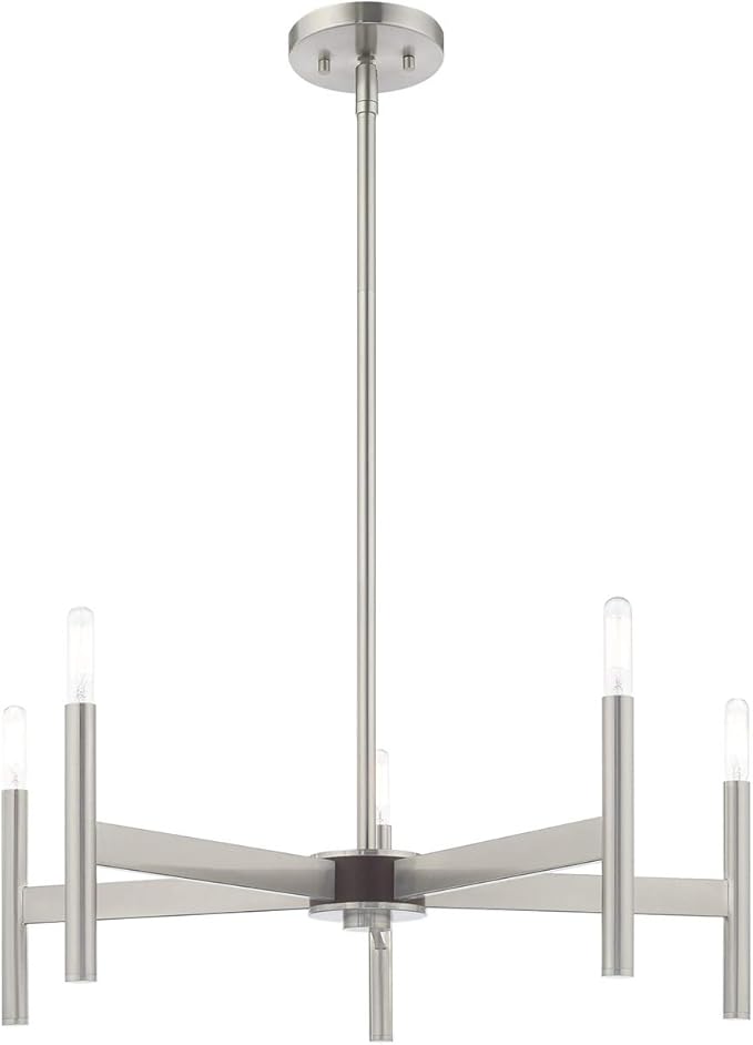 Livex Lighting 5 Lt Brushed Nickel Chandelier
