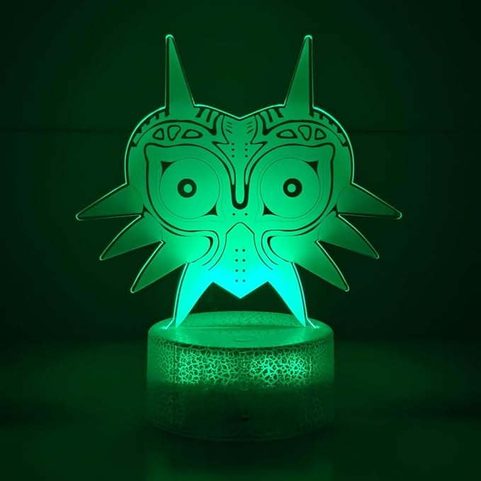 3D Night Light, 16 Color Changing Cartoon USB Desk Lamp, Crest of Hyrule Illusion Lighting with Remote Control for Home Decor Gift for Kids. (2)