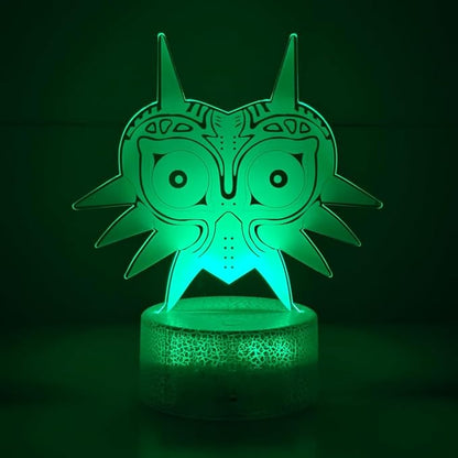 3D Night Light, 16 Color Changing Cartoon USB Desk Lamp, Crest of Hyrule Illusion Lighting with Remote Control for Home Decor Gift for Kids. (2)