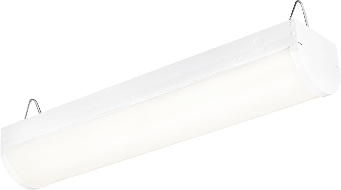 LEDVANCE 2-Ft Dual Selectable Wrap FVL LED Luminaire, 12/20/25/30W, 3500/4000/5000K, 2145/2840/3525/4000 LMS, Dimmable, Accessories Included - 1 Pack (64115)