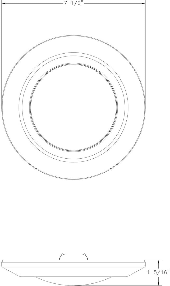 Progress Lighting 7-1/4" Surface Mount LED, Intrinsic Collection, Indoor & Outdoor, P810013-028-30, Satin White