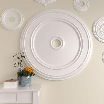 41 1/8"OD x 4"ID x 2 1/8"P Classic Ceiling Medallion (Fits Canopies up to 5 1/2")
