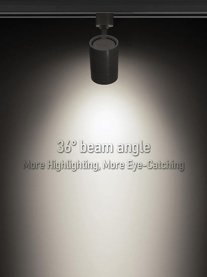 LEONLITE Studio Series 8.5W LED H Track Lighting Heads, ETL FCC, Dimmable Retail Track Light Heads for Store Shop Cafe, 600LM, CRI90, H Track Lighting, 4000K Cool White, Matte White, Pack of 4