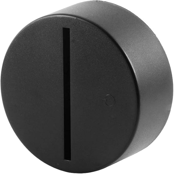 26-Set 3D Night LED Light Lamp Base with Square Round Acrylic Sheet, Includes Remote Control + USB Cable, 16 Colors Decoration Maison Decorative Lights for Bedroom Child Room (Black)
