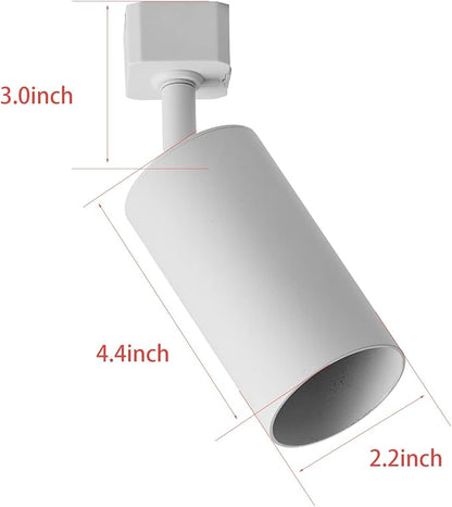 VANoopee 12-Light GU10 LED Track Lighting Kit with 13FT H Type Track Lighting Rail & Floating Canopy Connector, Modern Kitchen Track Lighting Fixtures Ceiling Spotlight, Track Heads White (No Bulbs)