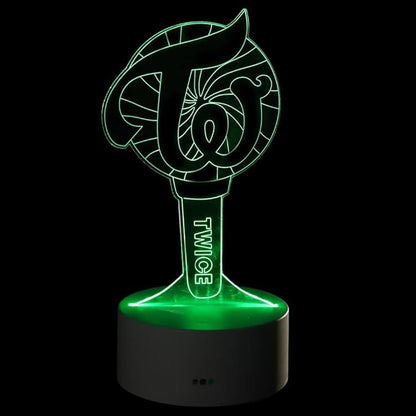 YX&ST Twice 16 Colors LED Night Light with Remote Control USB Acrylic Home Room Decoration
