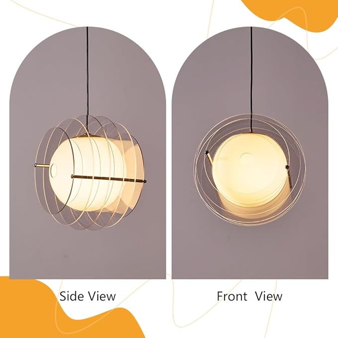 Modern Pendant Light Globe Pendant Lights Kitchen Island Contemporary Hanging Lighting Fixture for Dining RoomEntryway, Bedroom, Adjustable Height