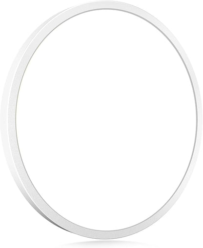 hepside 1Pack LED Flush Mount Ceiling Light Fixture, 15Inch 30W, Dimmable&3000K/3500K/4000K/5000K/6500K Adjustable Low Profile Ceiling Lights, Round Flat Ceiling Light for Kitchen,Hallway-White