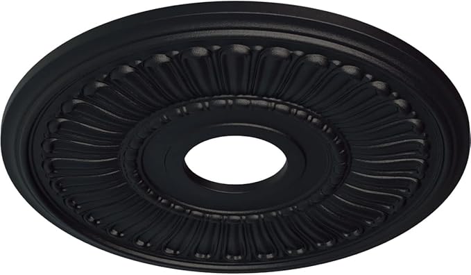 Ekena Millwork CM16MLSGS 16"OD X 3 5/8"ID X 3/4"P Melonie Ceiling Medallion Fits Canopies Up to 6 3/8", Steel Gray