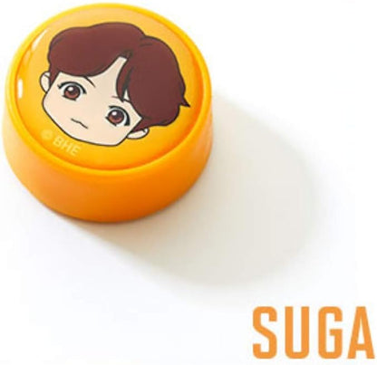 [BTS Official Merchandise] Fans Gift - K-Pop Idols Goods - BTS Character Figure Toothbrush with Convenient Magnetic Holder (Suga)