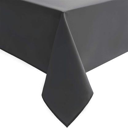 Hiasan Grey Square Tablecloth - Waterproof and Spillproof Washable Fabric Table Cloth for Dining Room Kitchen, 70 x 70 Inch