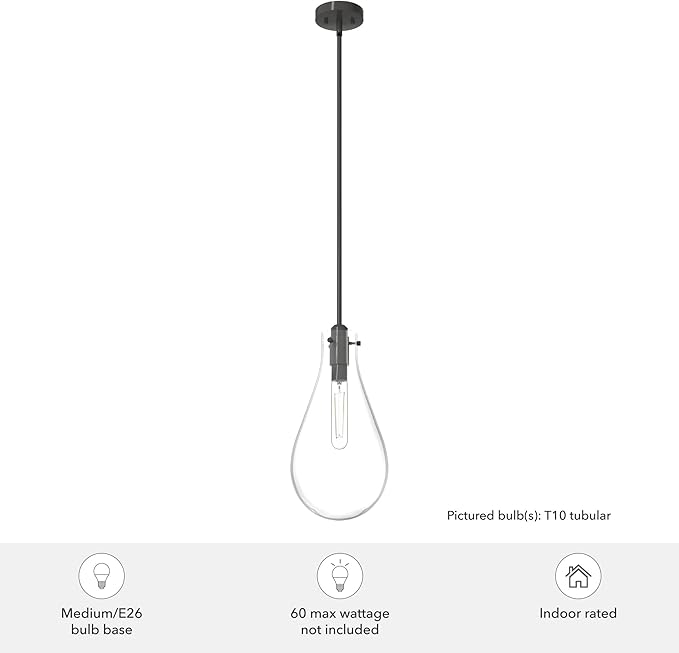 Hunter Fan Company 19563 Lundin Pendant Light, Noble Bronze