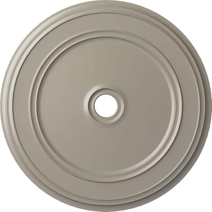 Ekena Millwork CM41CLPWS Classic Ceiling Medallion, 41 1/8"OD x 4"ID x 2 1/8"P, Hand-Painted Pearl White