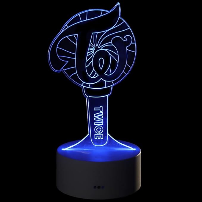 YX&ST Twice 16 Colors LED Night Light with Remote Control USB Acrylic Home Room Decoration