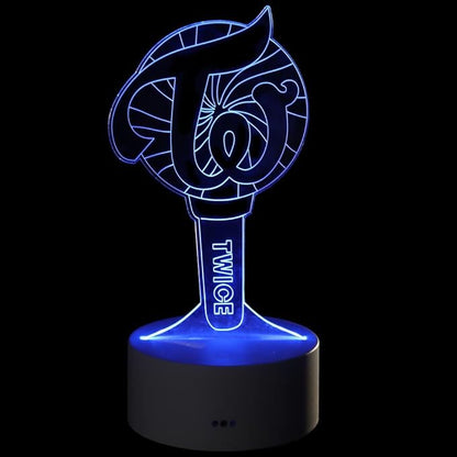 YX&ST Twice 16 Colors LED Night Light with Remote Control USB Acrylic Home Room Decoration