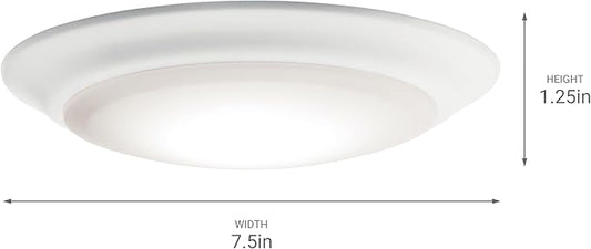 Kichler 43846WHLED40 Downlight, White (Pack of 2)