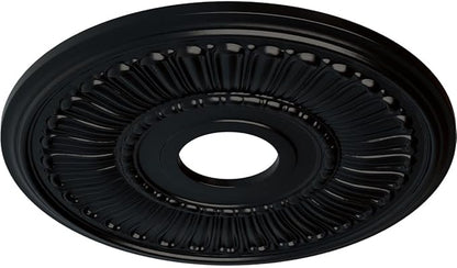 Ekena Millwork Melonie Ceiling Medallion, Jet Black