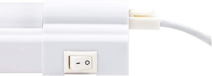 Maxxima 18 inch LED Under Cabinet Light - 900 Lumens Warm White 3000K, Undermount Strip Lighting for Kitchen, Closet, and Bedroom, On/Off Switch, Plug in