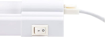 Maxxima 12 inch LED Under Cabinet Light - 600 Lumens Warm White 3000K, Undermount Lighting Fixture for Kitchen, Closet, and Bedroom, On/Off Switch, Plug in
