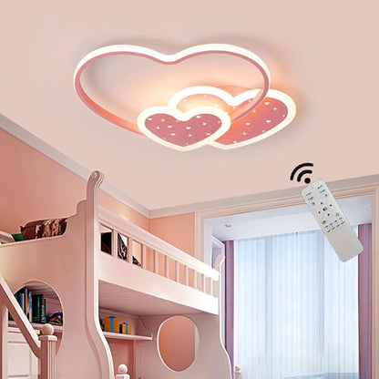 Led Modern Ceiling Light Fixture Kids Room Flush Mount Dimmable Ceiling Lights with Remote Cartoon Ceiling Lamp for Girl Boy Baby Living Room Bathroom Kitchen