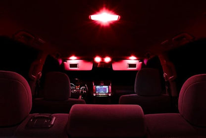 XtremeVision Interior LED for Hummer H2 2003-2009 (15 Pieces) Red Interior LED Kit + Installation Tool