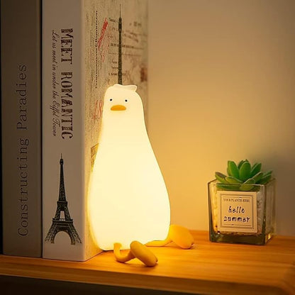 Cute Duck/Chicken/Rabbit/Panda NightLight, LED Squishy Animal Novelty Lamp for Toddler Baby Kids, Nursery Touch Kawaii Room/House Decor Bedside Touch Lamp for Breastfeeding