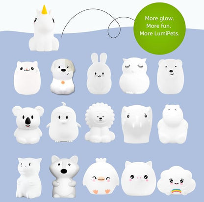 Lumipets Remote Control Silicone Night Light for Kids - Unicorn Design with 9 Soft Colors & Sleep Timer - Rechargeable, Battery-Operated Lamp for Bedroom | Baby Nursery, Toddler, Girls, Boys