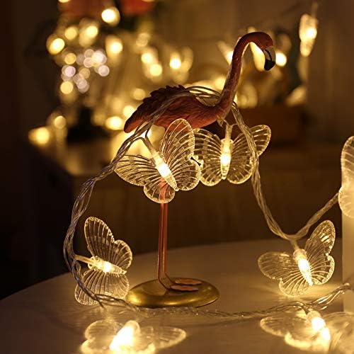 Butterfly Curtain Lights, 13ft 96 LED USB Window Fairy Lights 16 Butterflies 8 Modes Firefly Twinkle Timer String Lights with Remote for Room Bedroom Wall Ceiling Party Wedding Christmas