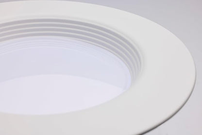 Satco LED Retrofit Downlight with Stepped Baffle, CCT Selectable 2700K/3000K/3500K/4000K/5000K, 5-6 Inch Round, White