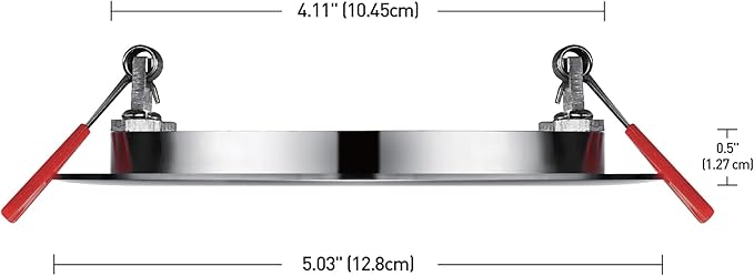 GLOBE Electric 4" Ultra Slim LED Integrated Recessed Lighting Kit 4-Pack, 9 Watts, Energy Star, IC Rated, Dimmable, Wet Rated, Brushed Nickel Finish, 4.25" Hole Size,91122, 540 Lumen